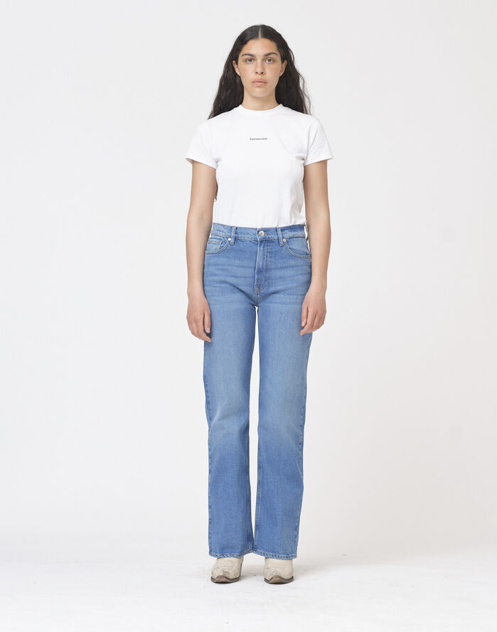 Tomorrow Brown straight jeans wash Iowa Denim blue