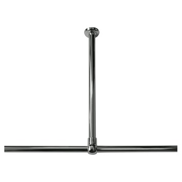 Sealskin Plafondsteun Seallux voor Douchegordijnstang Chroom 60 cm