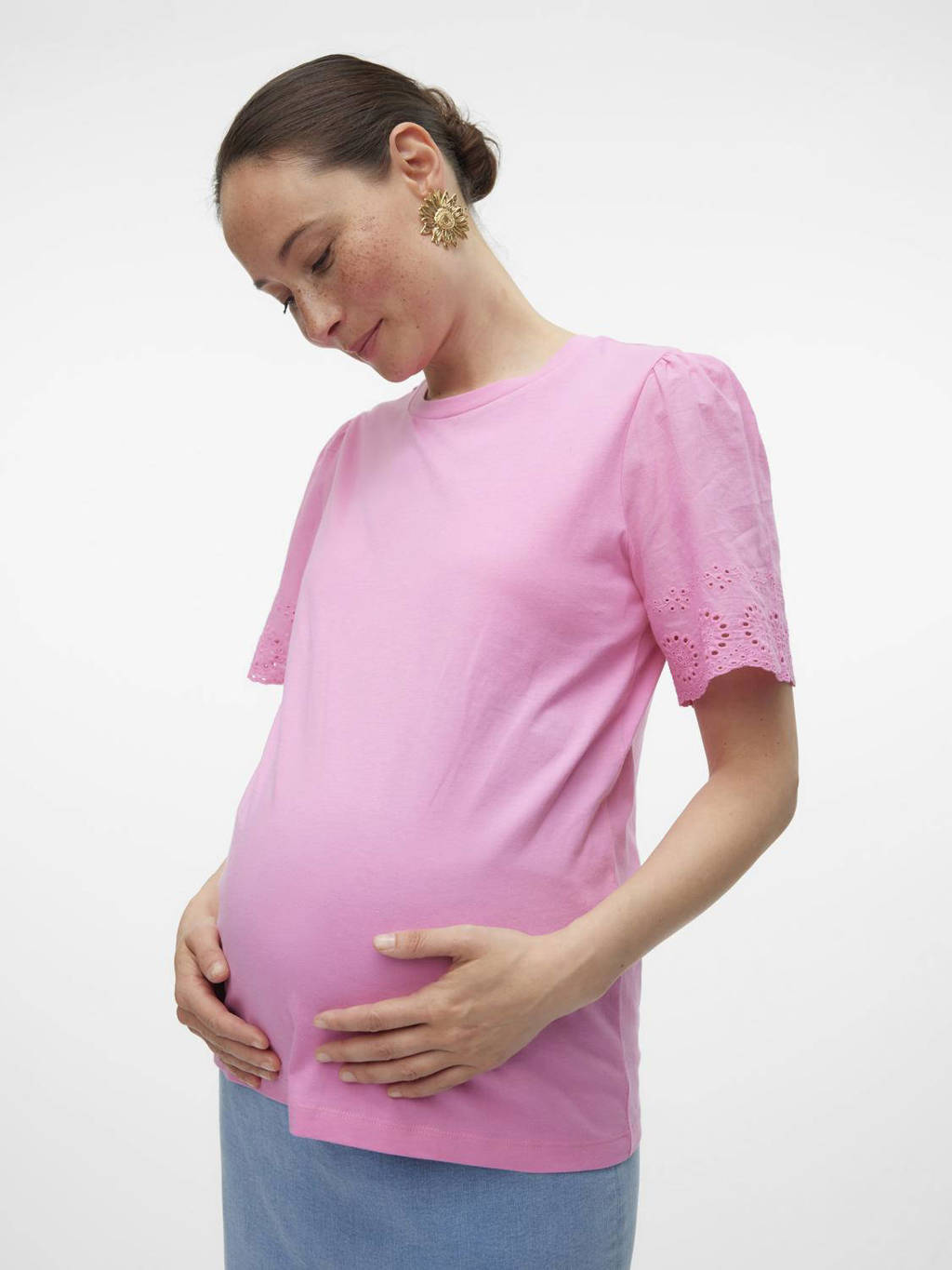 VERO MODA MATERNITY zwangerschapsblouse VMMEMILY roze