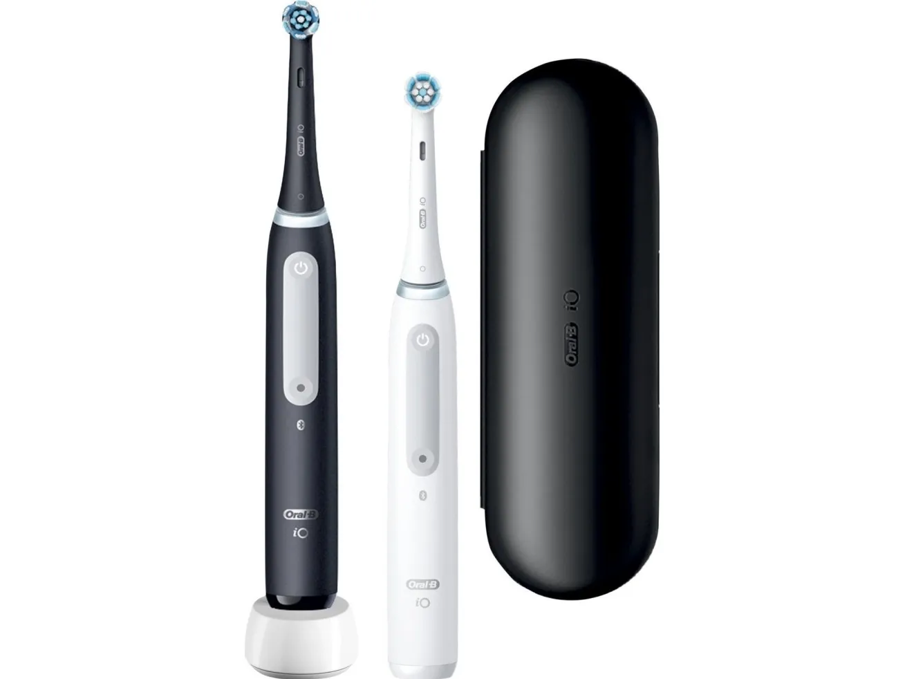 OralB iO4 DUO elektrisk tandbørste hvid og sort