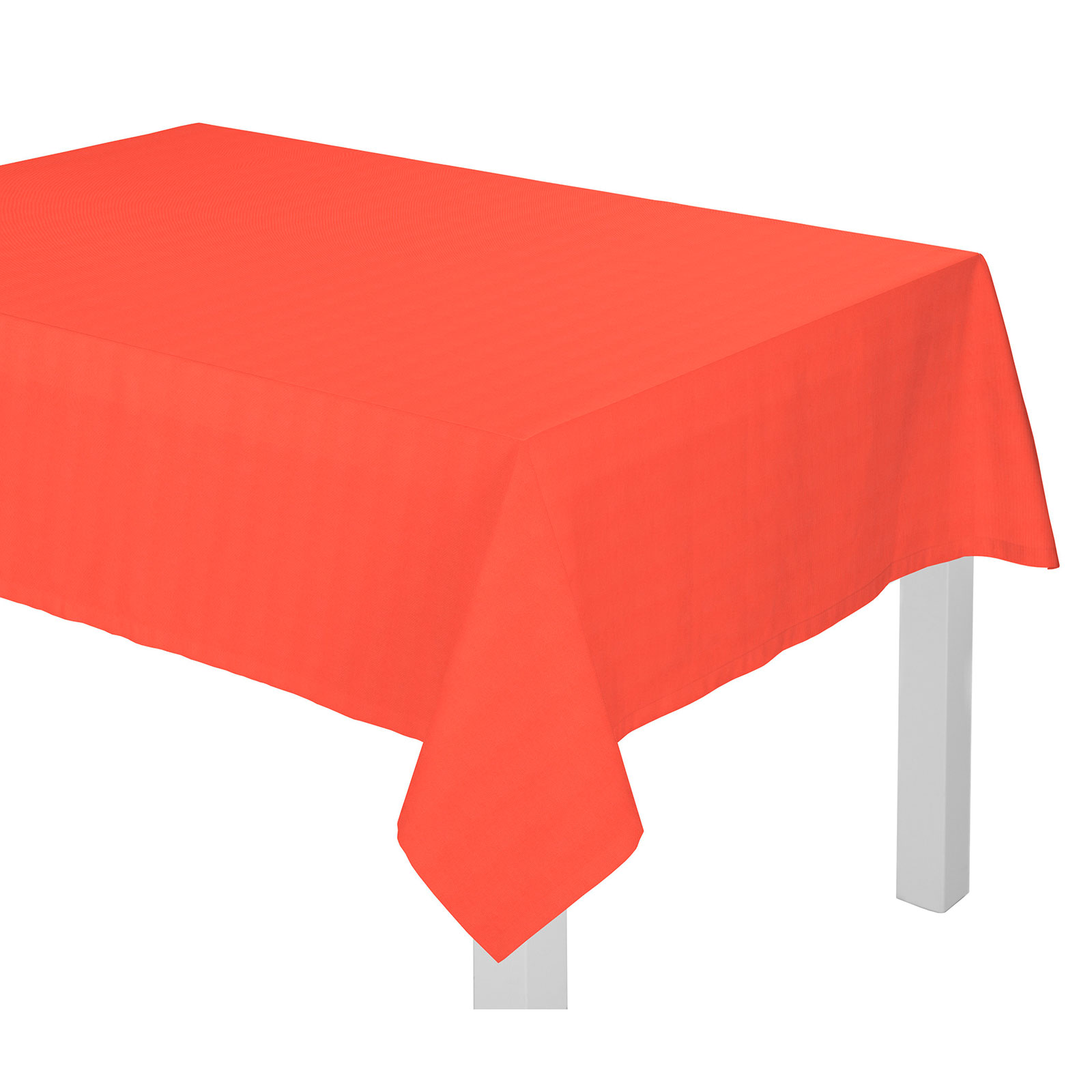 Tischdecke mit Kuvertsaum WIRTHNATUR - rot - 190x130 cm