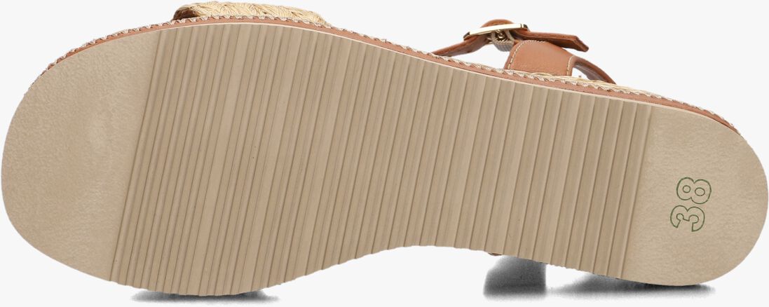 bruine unisa sandalen met hak kebec