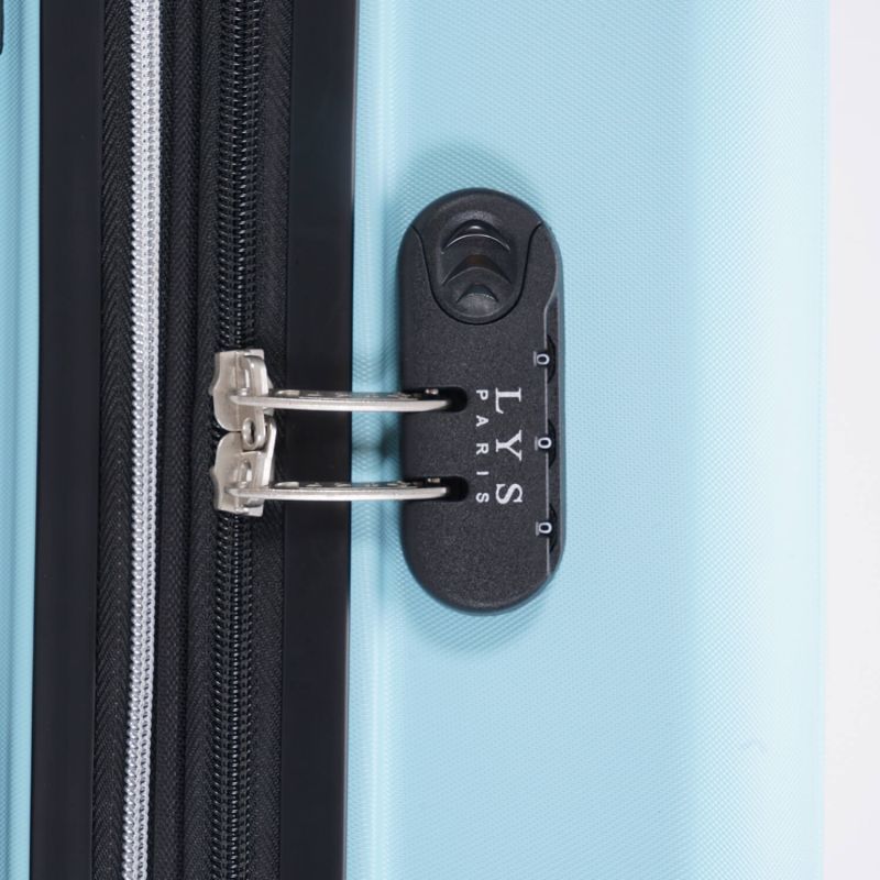 Lot de 3 valises rigides 329 Extensibles 55, 66 et 76 cm Bleu ciel