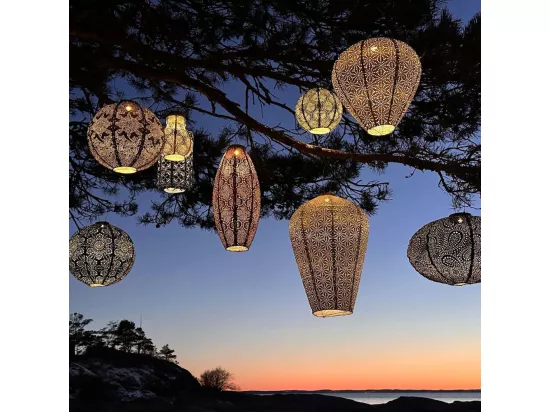 Lanterne solaire Balloon 20 cm Mosaic - Rose