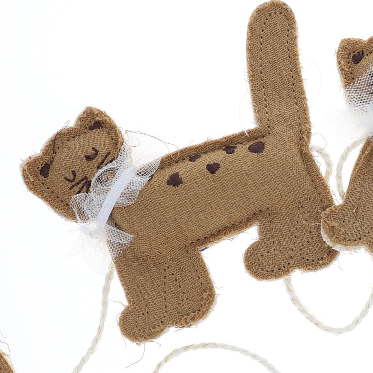 Guirlande marron - Chaton Jolie saison