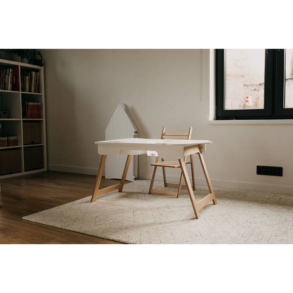 Duck WoodworksDuck Woodworks   Sensorik Tisch weiss mit Behälter