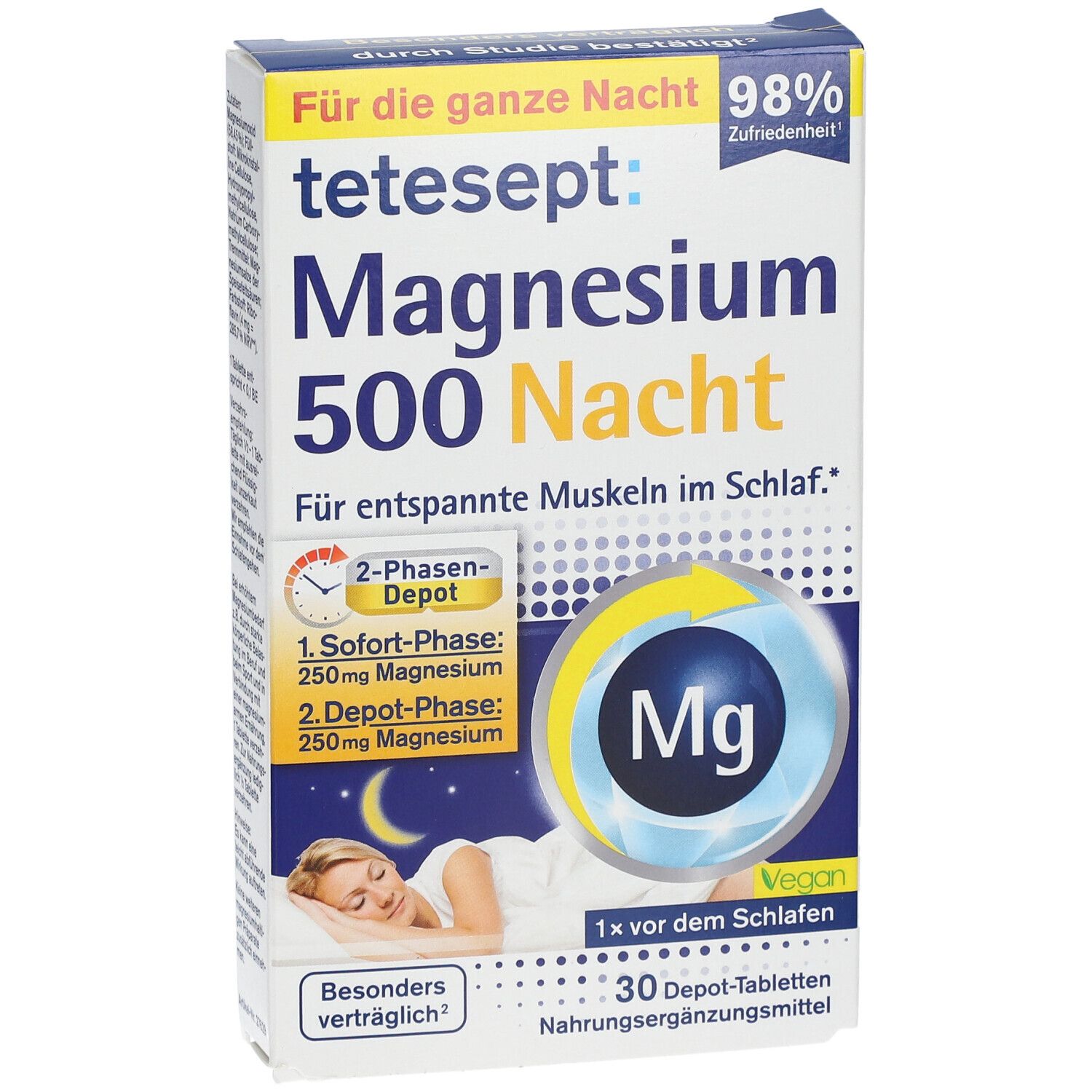 tetesept® Magnesium 500 Nacht
