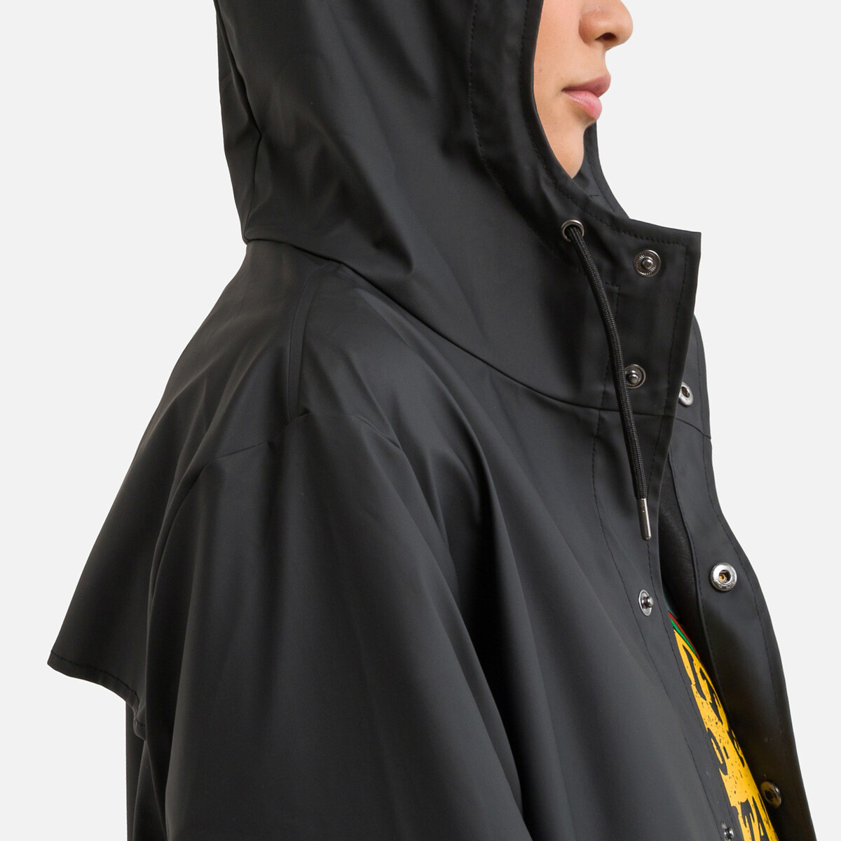 RAINS<br>Jaqueta impermeável unissex com capuz, Jaqueta Mi-Long