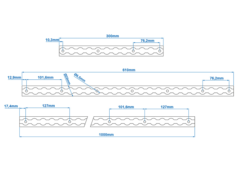 ProPlus bindrail set - 60 cm