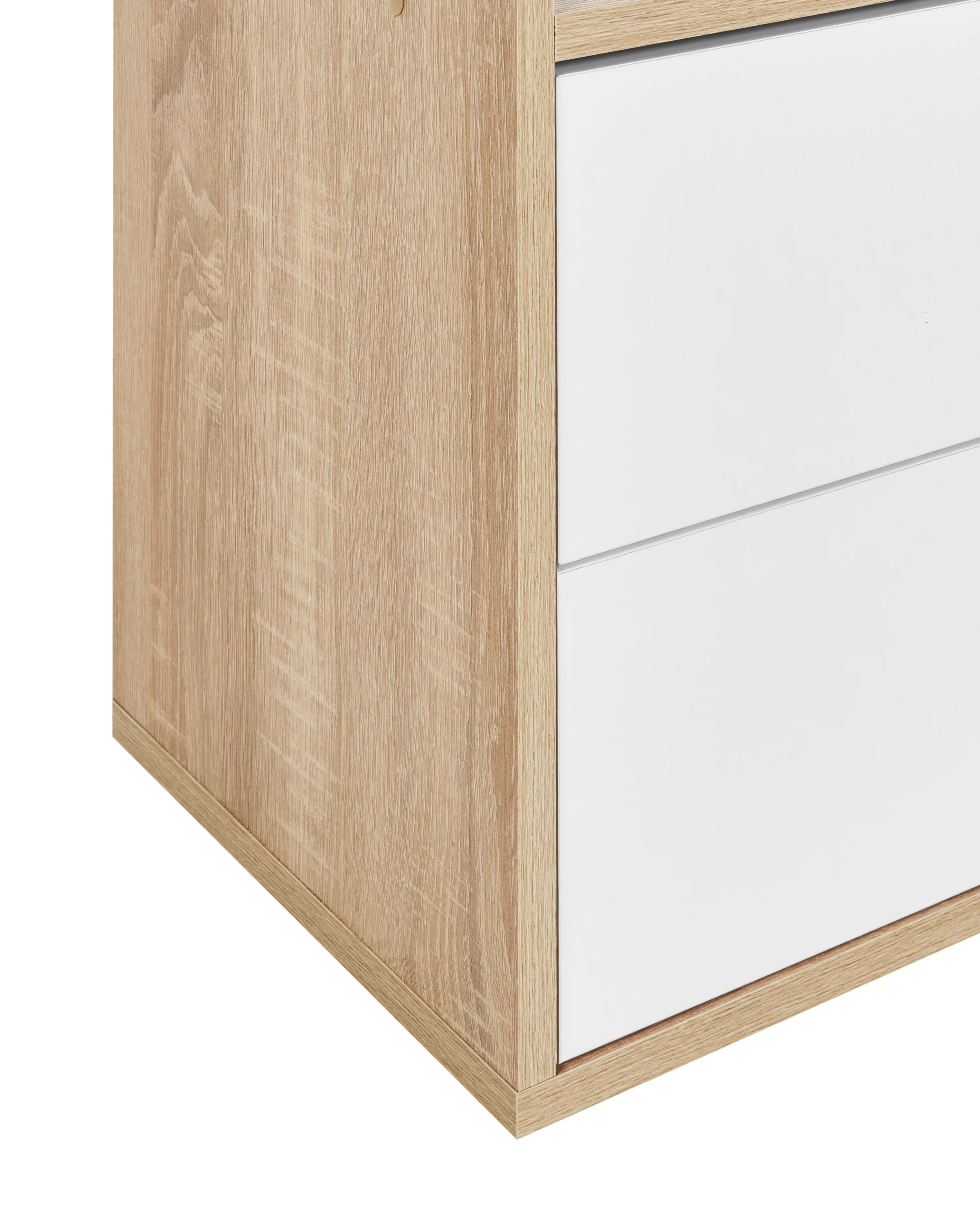 Boekenkast WADENA 185 cm Bruin/wit