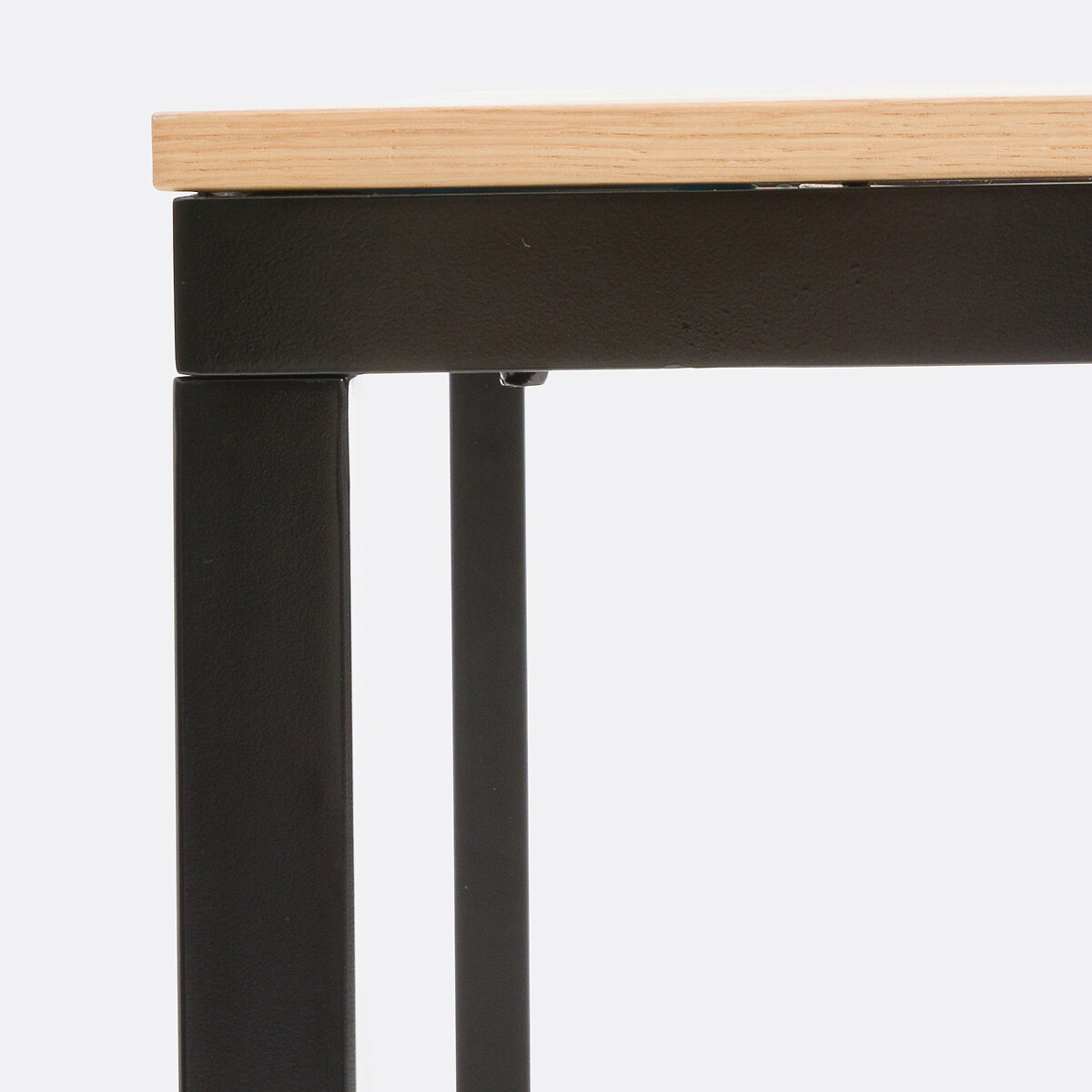 LA REDOUTE INTERIEURS<br>Mesa quadrada em carvalho e aço, 8 pessoas, Nairobi