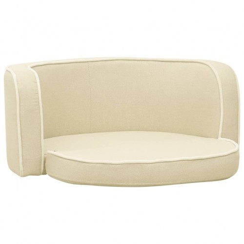 Sofá dobrável Vidaxl, cor creme, para cães