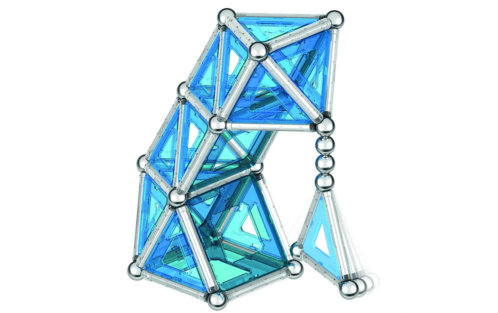 Baukasten pro-L 110 TeileMagnetstäbe und Metallkugeln zum Bauen und Spielen