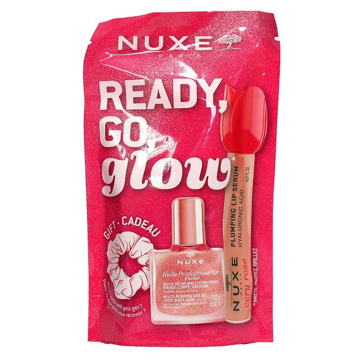 Very Rose serum levres repulpant 8ml + huile prodigieuse Or floral 10ml + chouchou offert