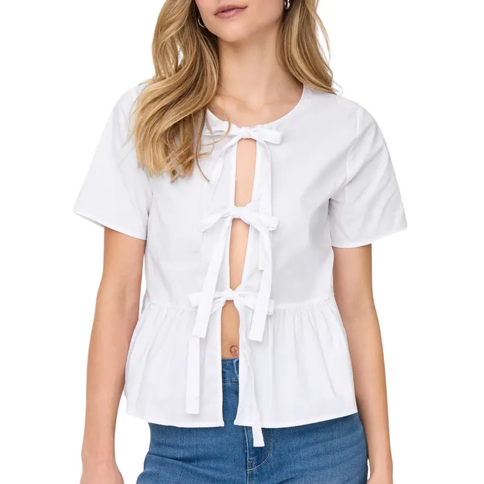 JDY Mio Reversible String Blouse Dames