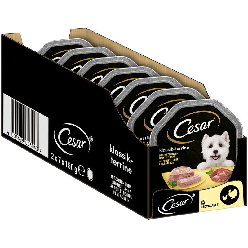 Mégapack Cesar 14 x 150 g pour chien