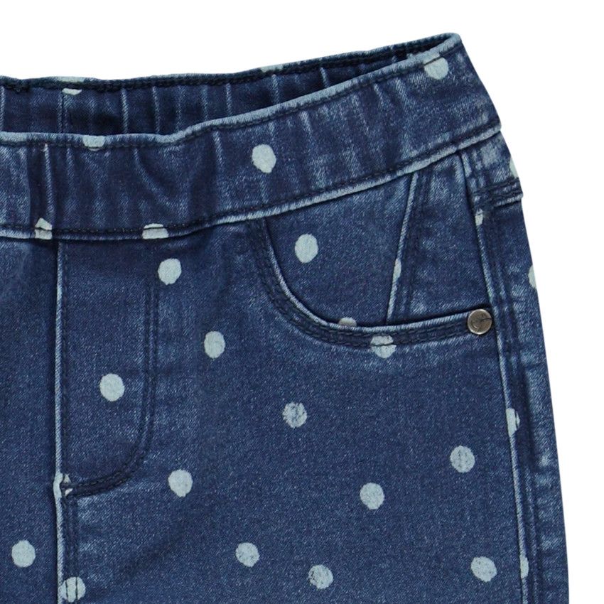Jegging Denim fantaisie pour fille - Bleu moyen