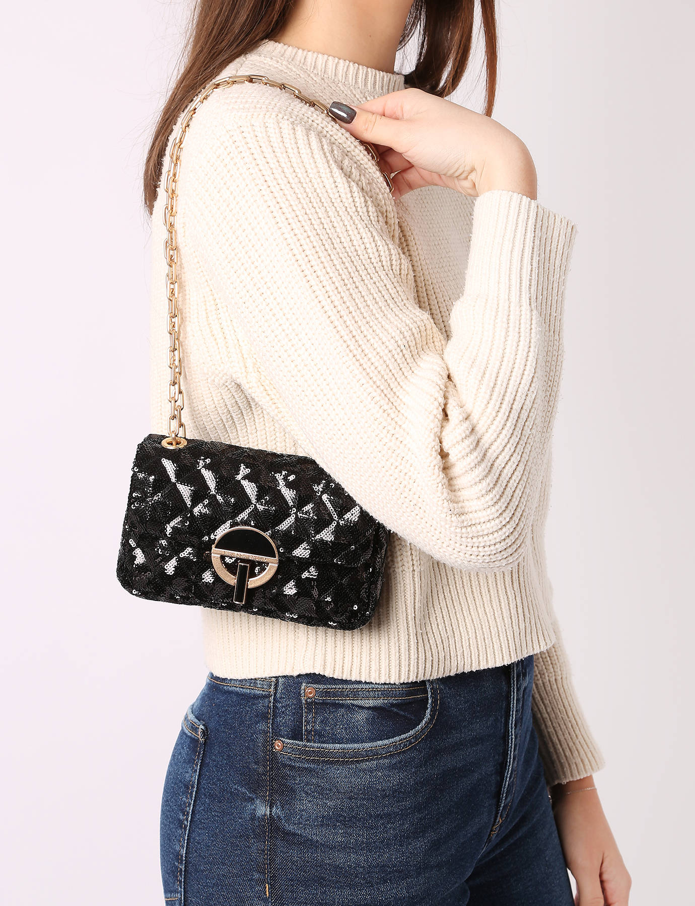 Sac bandoulire Nano Moon  squins VANESSA BRUNO