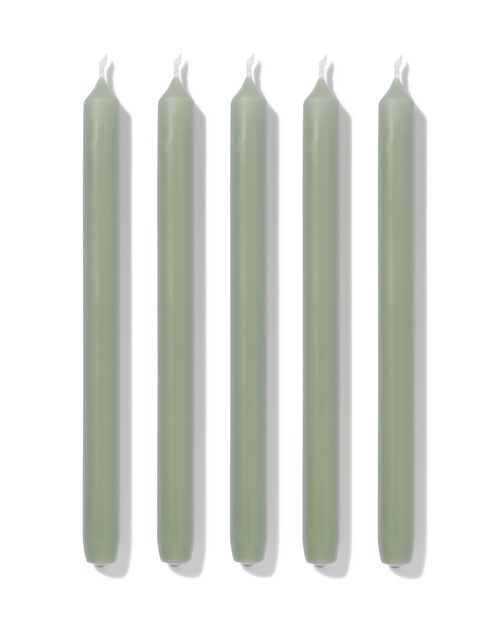 12 bougies longues Ø2.2x29 vert clair 