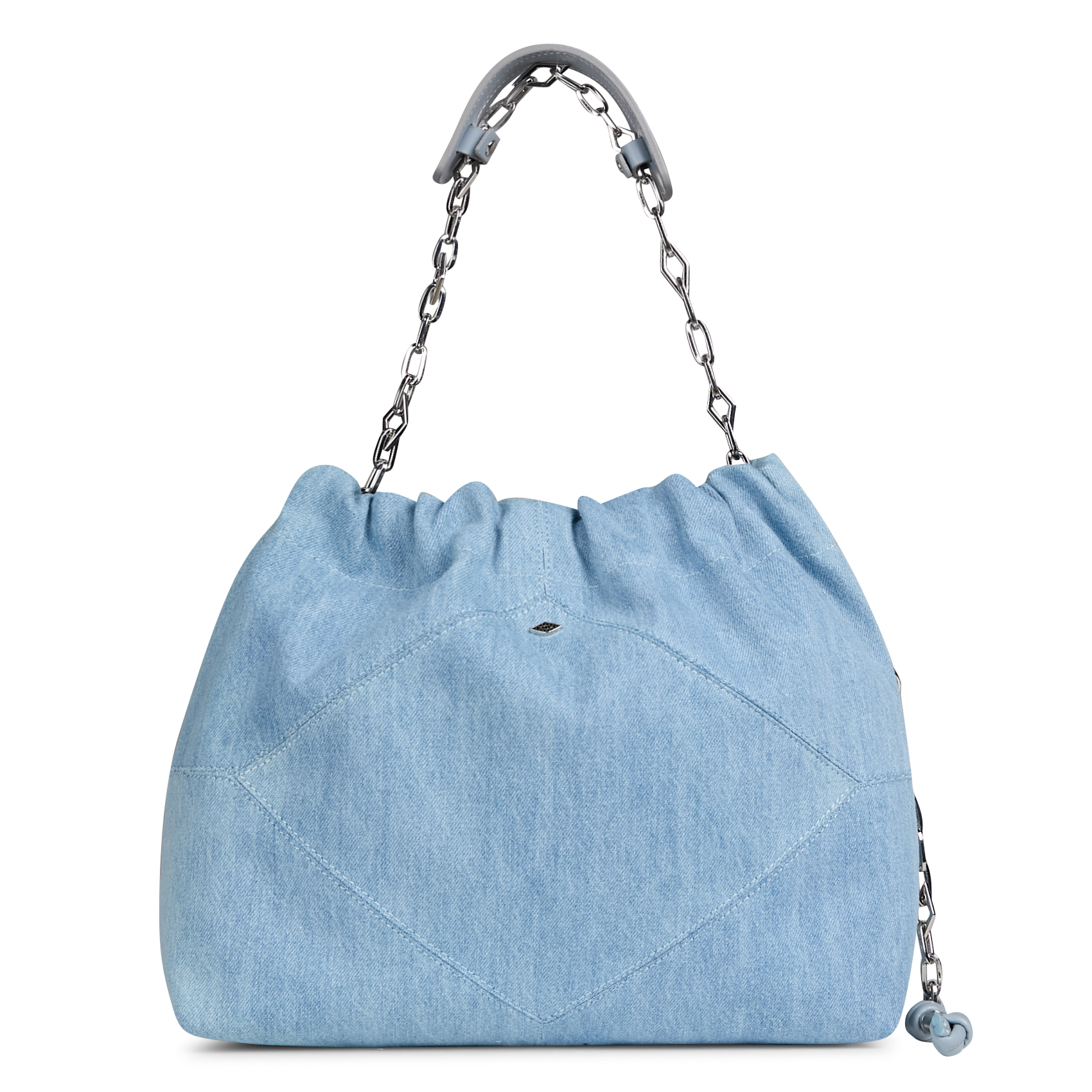 JUNE - Sac porté épaule en coton | Bleu