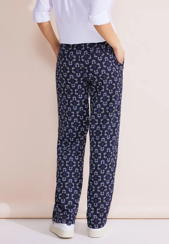 Casual Fit Jacquard Hose - deep blue