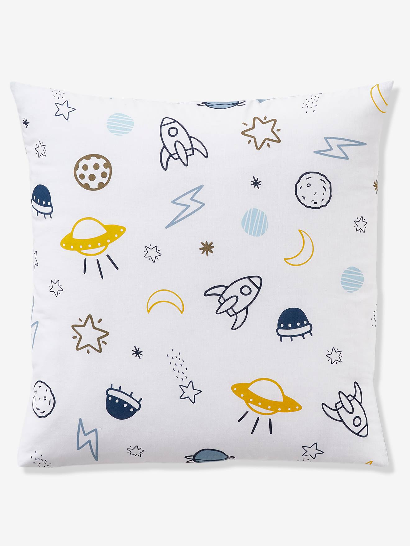 Conjunto de capa de edredom e fronha infantil Basics, estampa Cosmos azul tamanho médio