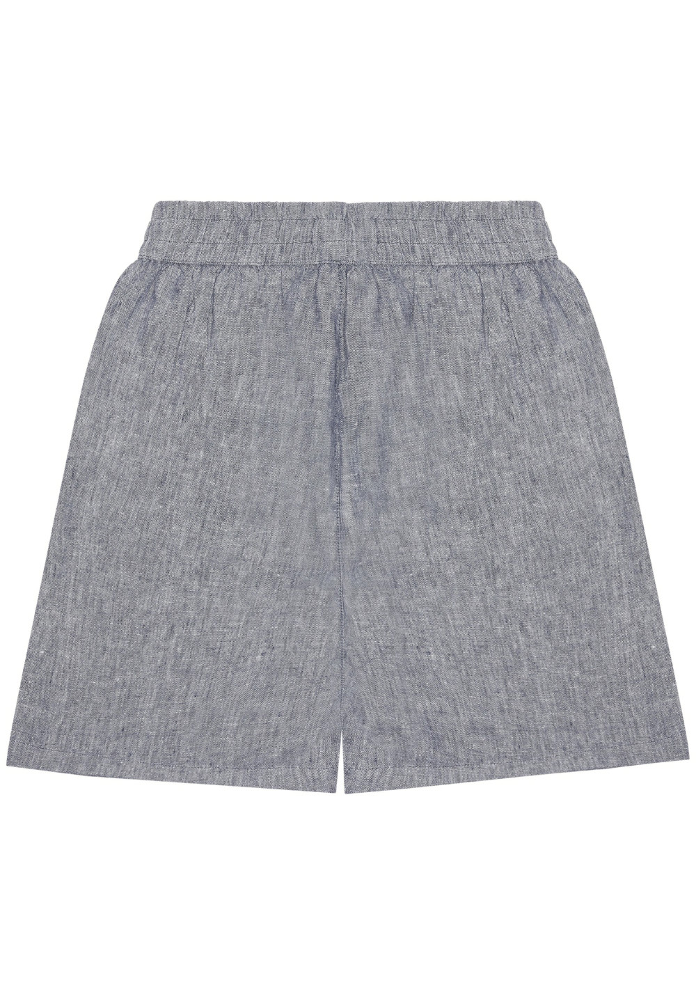 Knowledge Cotton Apparel Leinenshorts Posey Wide Linen Shorts Vintage Indigo