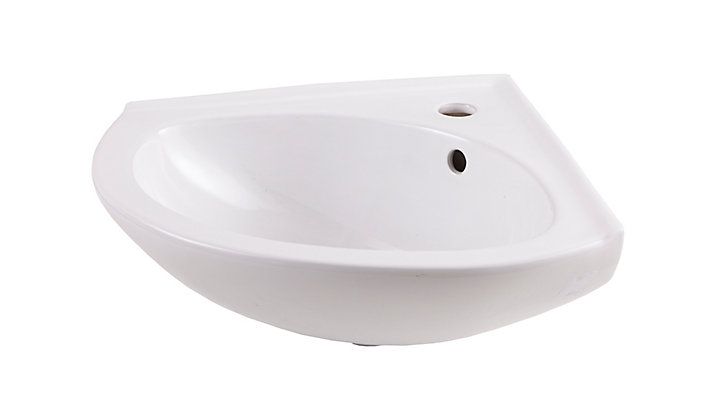 Lave-mains céramique blanc GoodHome Vedi