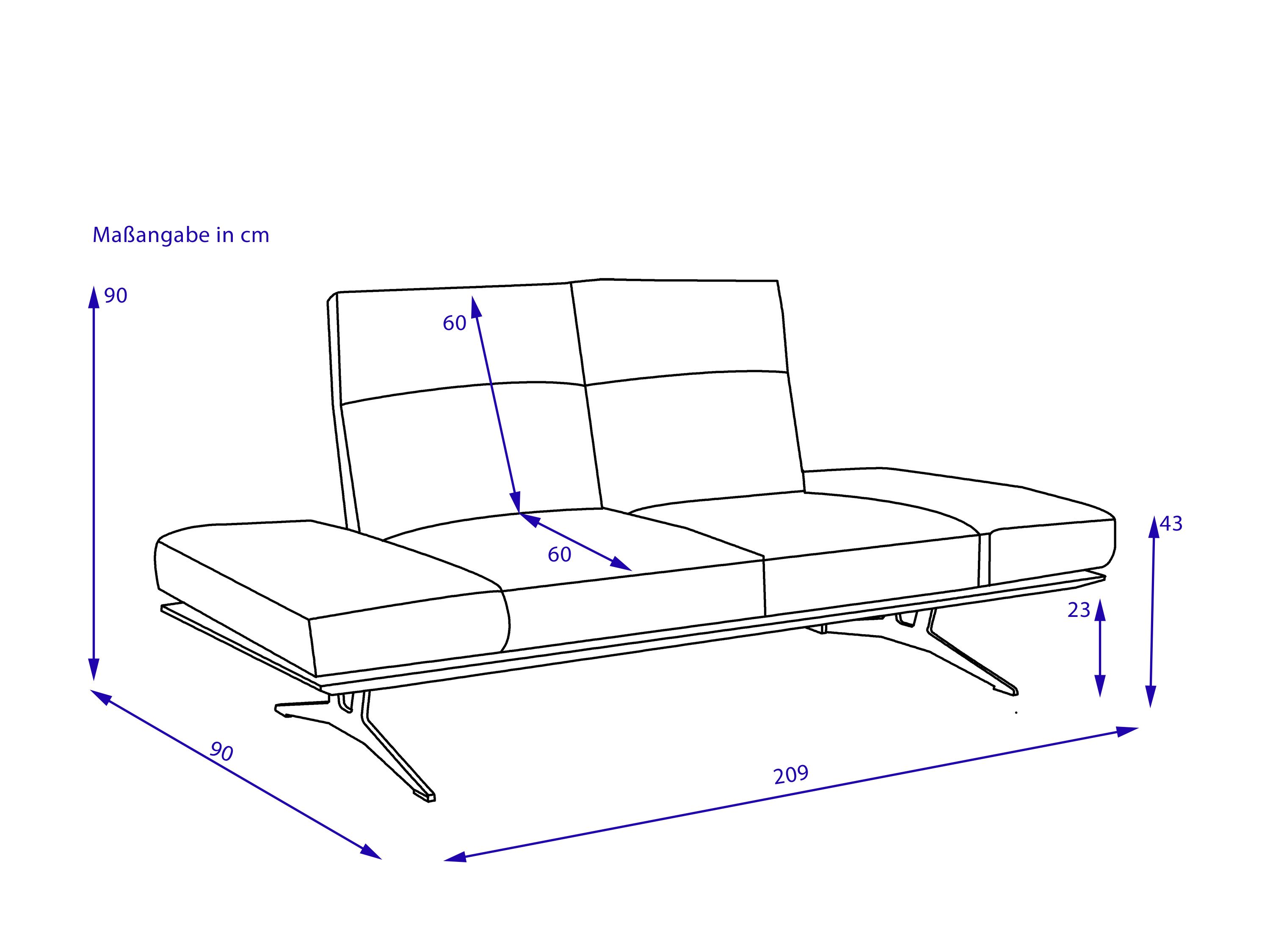 Sofa 2 Sitzer KOINOR FENDO