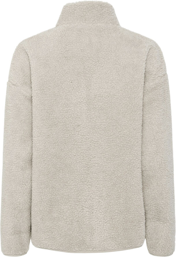 Pieces PCSADIA LS TEDDY JACKET NOOS BC Silver gray