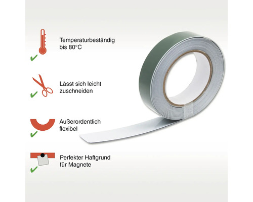 Flexibele magneetstrip, 1 meter