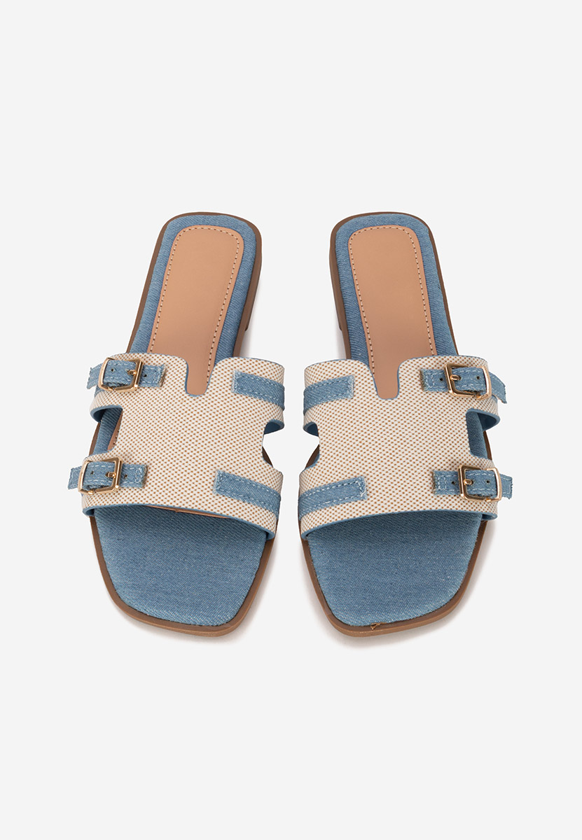 Mules femme denim Natania