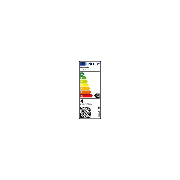 Ampoule LED E27 cube à filament fumé 40lm blanc chaud Girard Sudron