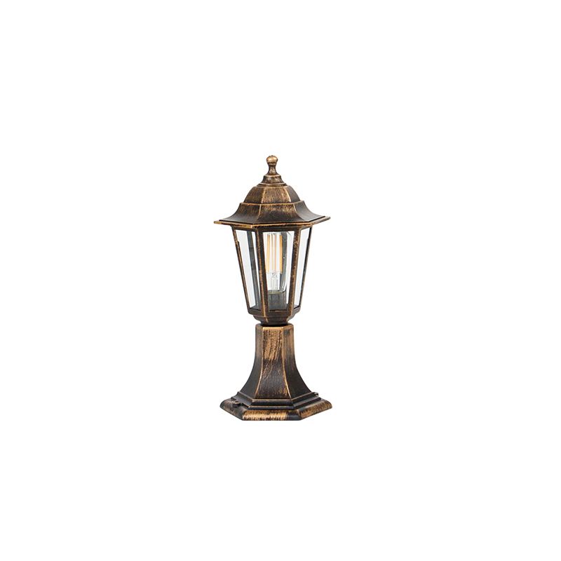 Buitenlamp antiek goud 42 cm IP44 - New Haven