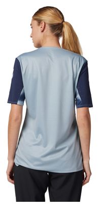 Maillot Manches Courtes Fox Defend Taunt Femme Bleu