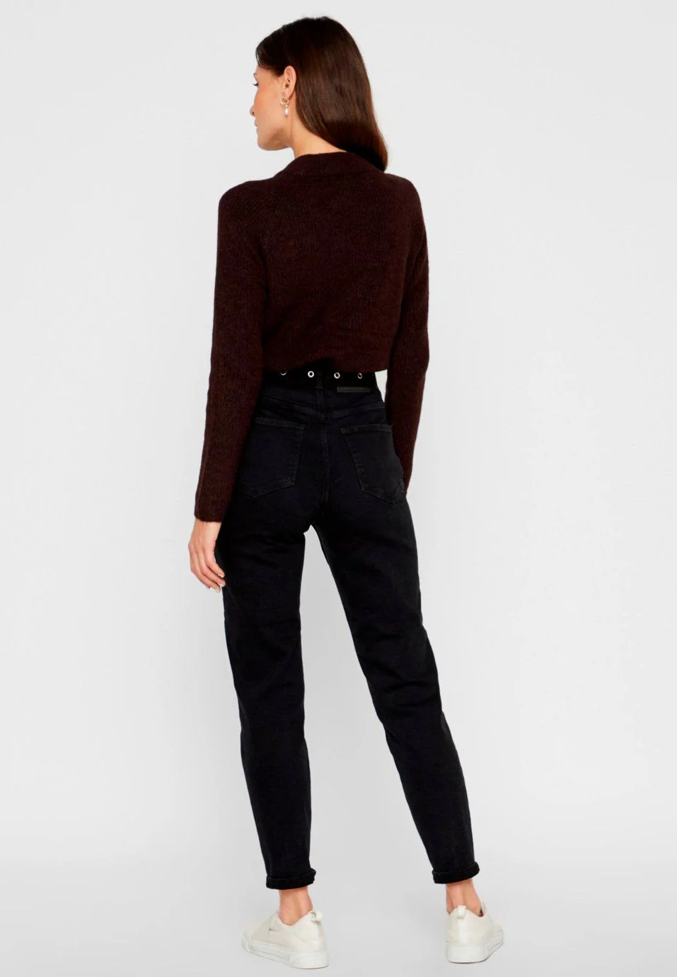 Pieces PcKesia Mom HW Ank. Jeans NOOS i noos bc black denim
