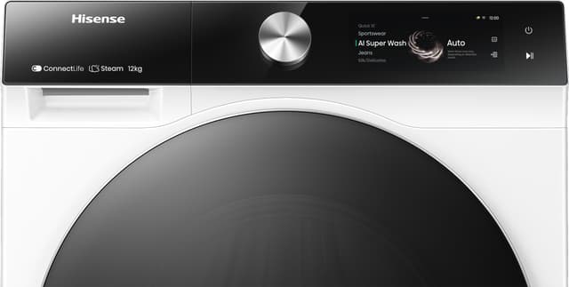 Hisense Vaskemaskine WF7S1247BW (12 kg)