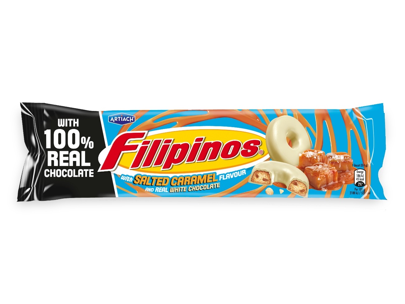BOLACHA FILIPINOS ARTIACH CARAMELO SALGADO 118G