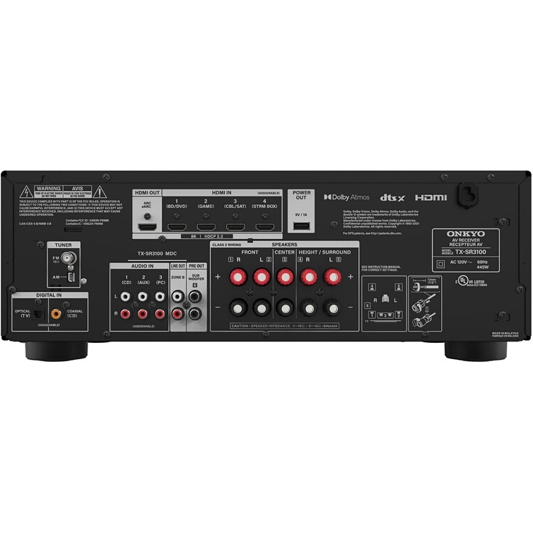 Ampli Home Cinéma Onkyo TX-SR3100 DAB