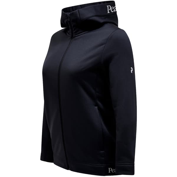 Veste polaire PEAK PERFORMANCE W RIDER TECH ZIP HOOD BLACK