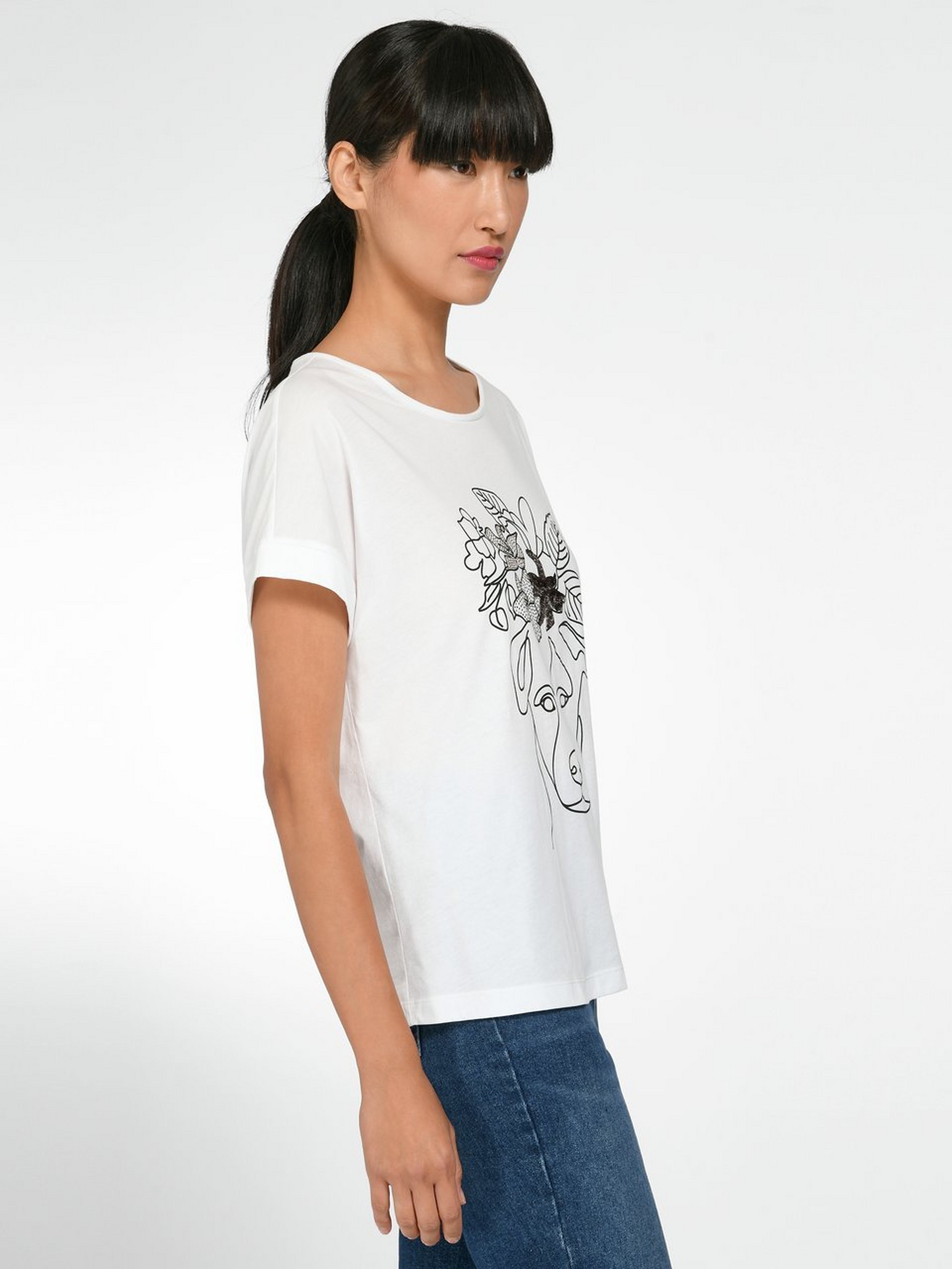 Rundhals-Shirt