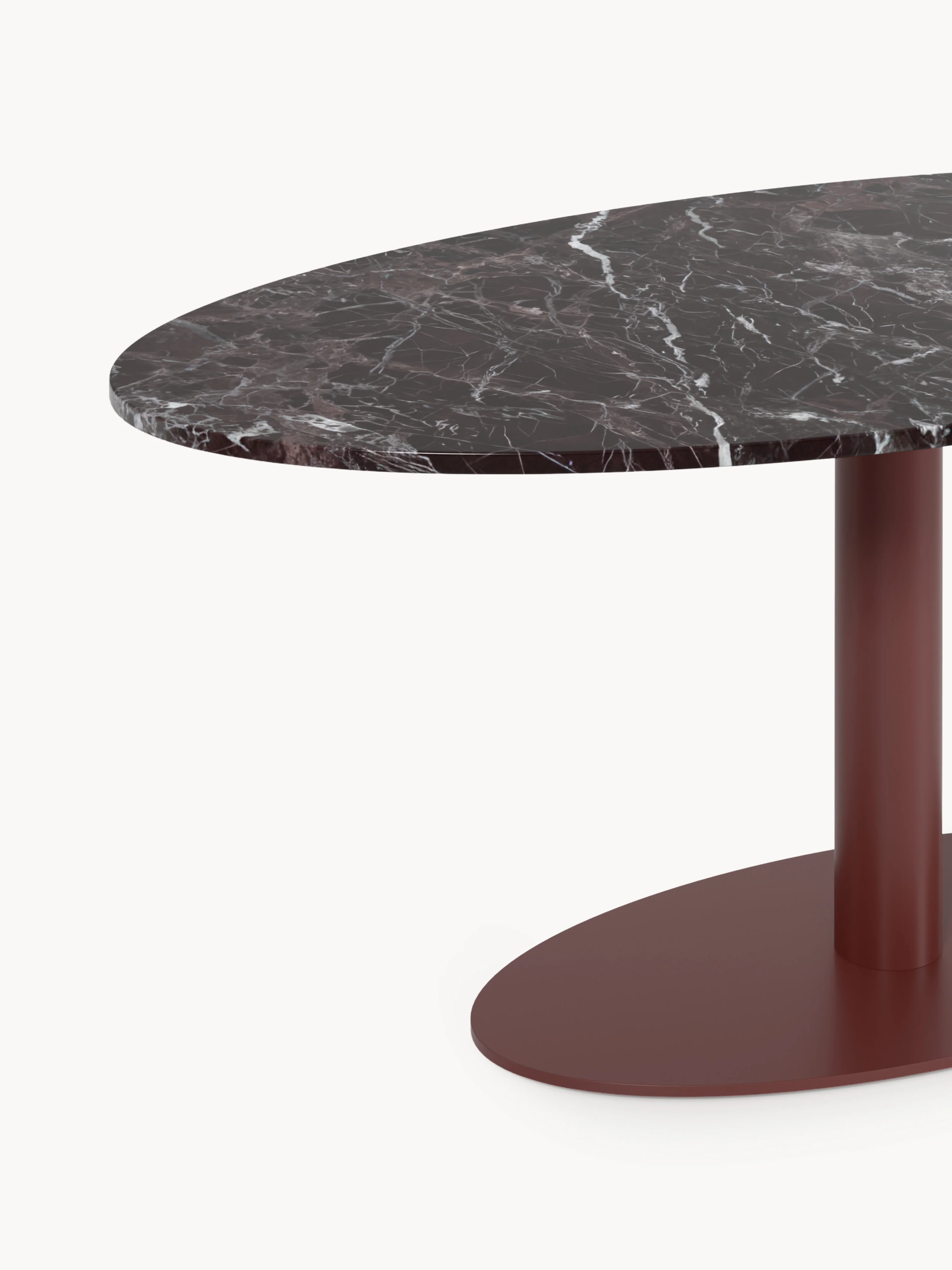 Ovale marmeren eettafel Miley, in verschillende formaten