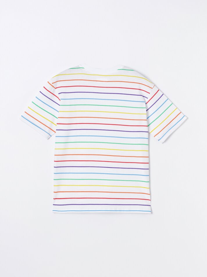 Camiseta de manga curta estampada - Branca