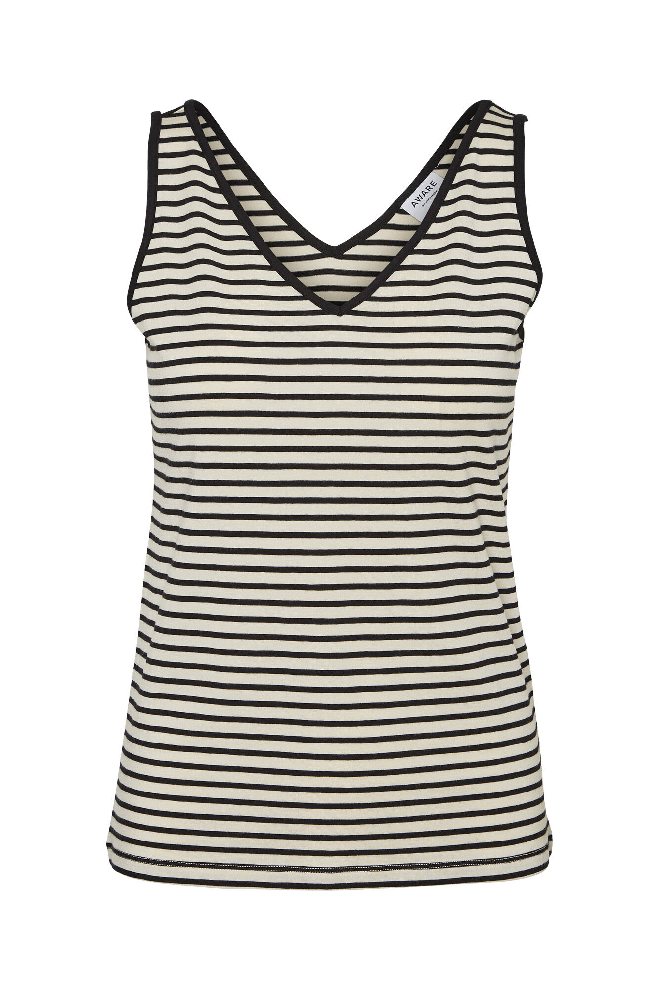 Camiseta sem mangas em Tencel - Cinza