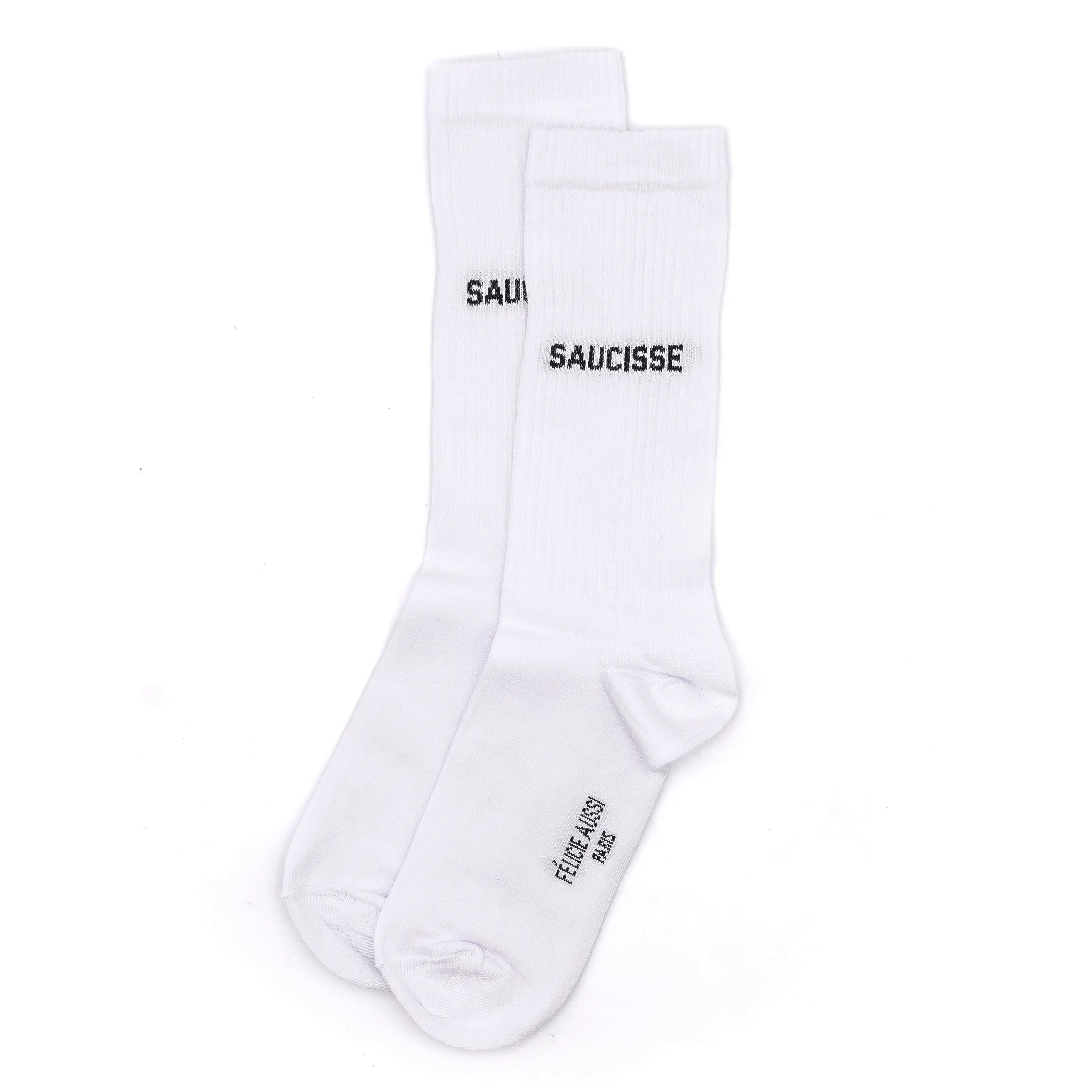 Chaussettes SAUCISSE blanches 40/45