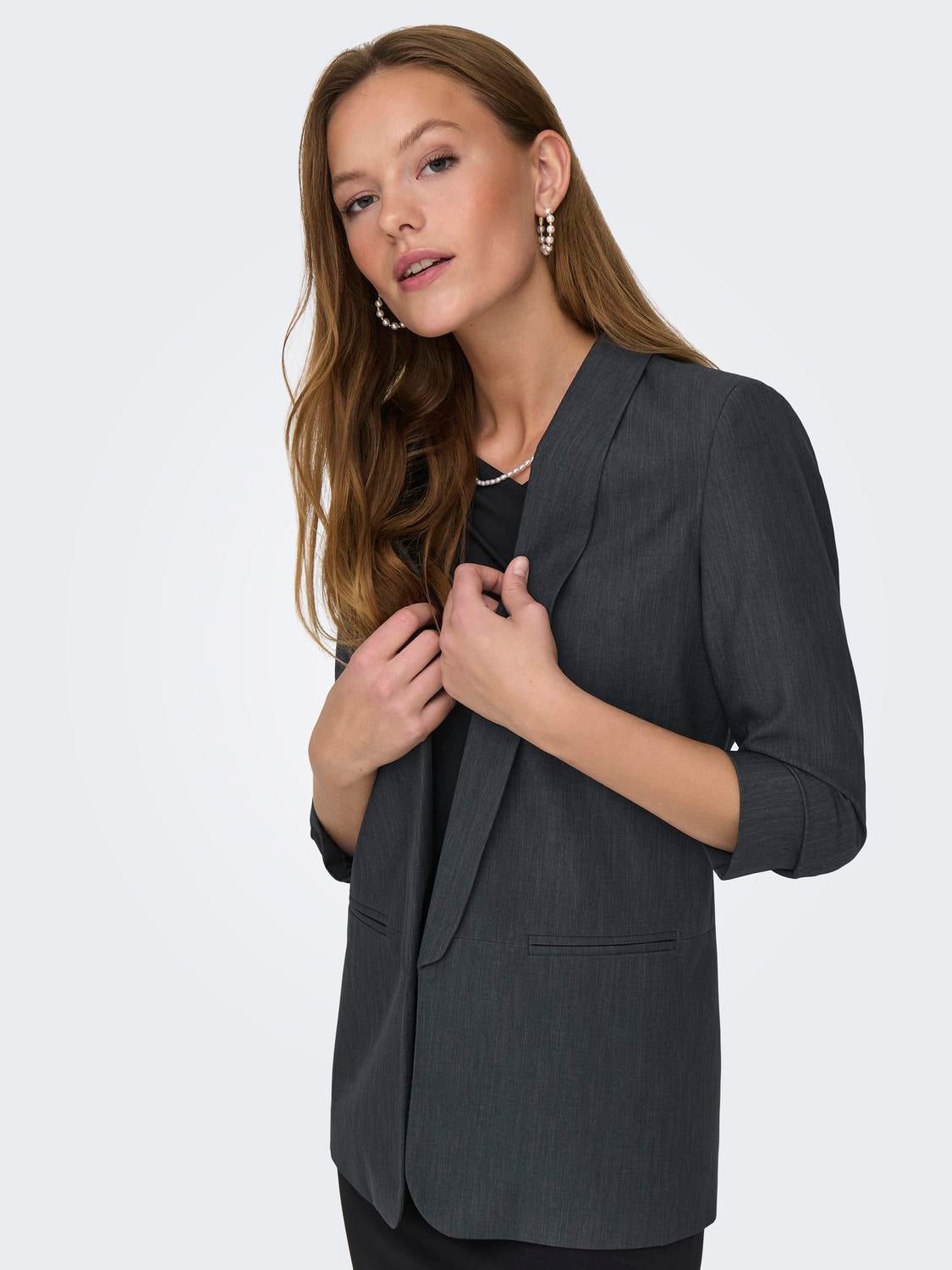 ONLELLY Blazer Dark Grey Melange