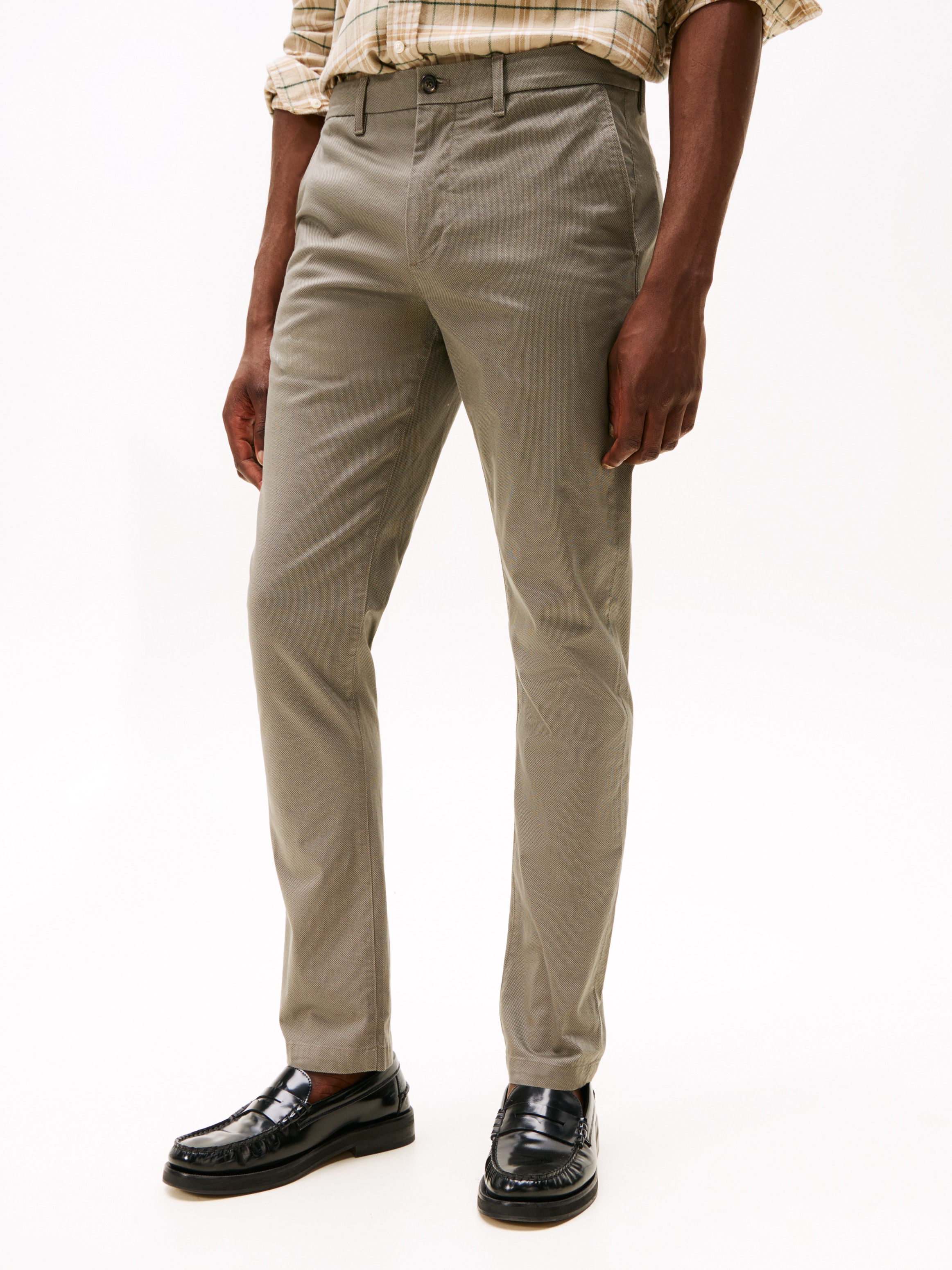 Tommy Hilfiger Chinohose »BLEECKER PRINTED ST«  Slim Fit, strukturierte Qualität