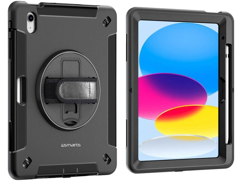 4smarts Tablet Back Cover Rugged Grip für iPad 10. / 11. Ge Robuste Schutzhülle für das Apple iPad (10. Gen.)/iPad (A16/2025/11. Gen.)