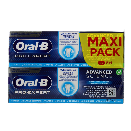 Oral-B Pro Expert Advanced Science Dentifrice Nettoyage intense