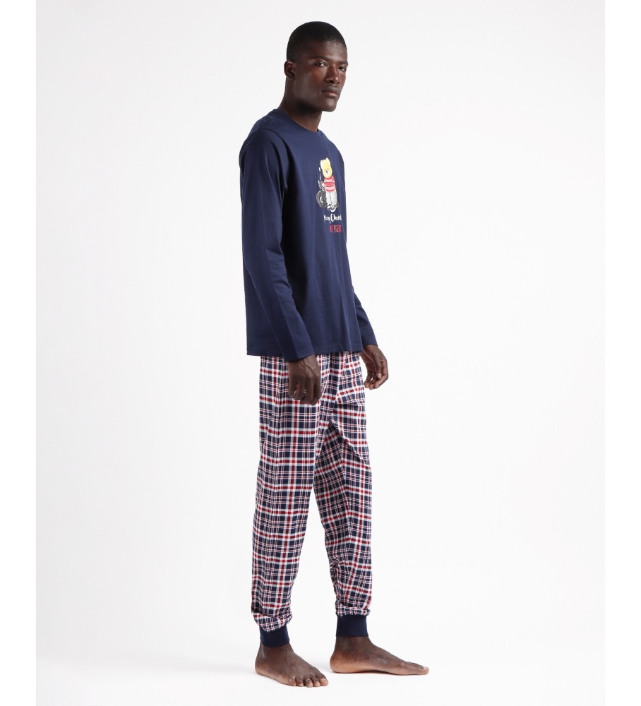 Pijama de manga comprida Admas Navy Bear
